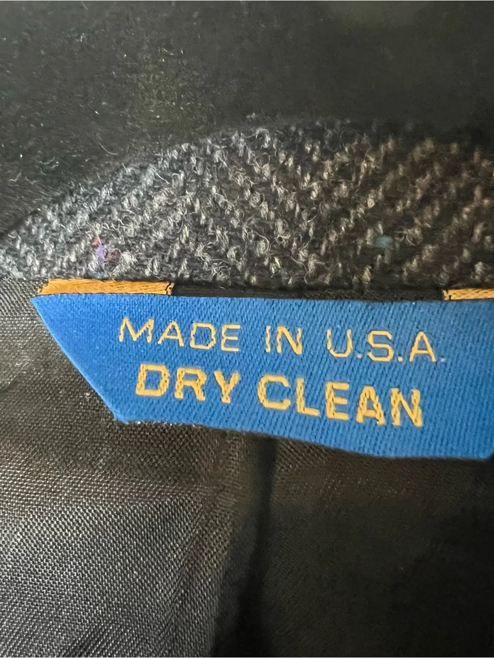 Pendleton Woolen Mills Herringbone Sport Coat Gray Suede Yoke Western Sz. 42L